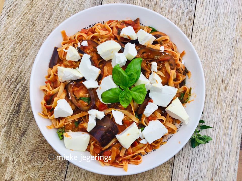 Pasta alla norma gezond gerecept afvallen in deurne